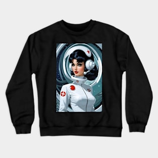 Beautiful Space age Nurse Crewneck Sweatshirt